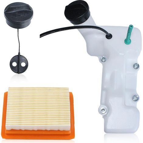 Kit de Bouchon de Réservoir et Filtre à Air pour Taille-Haie Stihl Fs120 Fs200 Fs250 Fs300 Fs350 Bt120C, 41343500400 (1/5)