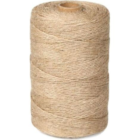 Corde de jute naturelle 2 mm x 200 m, idéale pour le jardinage, le bricolage et les griffoirs manuels pour chats (1/4)