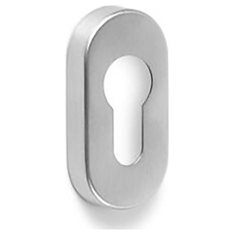BOCCHETTA OVALE FORO YALE ALLUMINIO ARGENTO SATINATO
