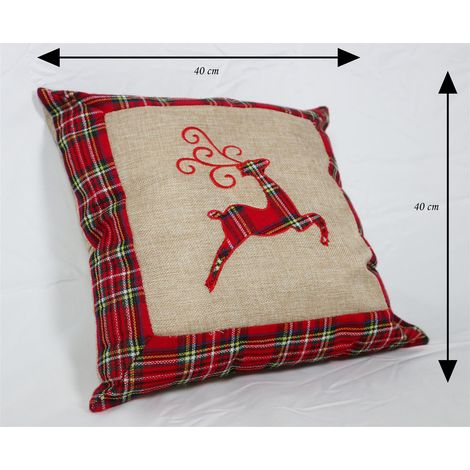 Christmas Pillow Cover Reindeer 40X40CM (1/4)