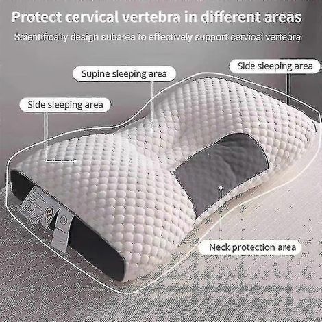 Orthopedic cervical pillow that promotes sleep and protects the neck. Spa massage pillow made of soy fibers for restful sleep. - AquaForge (1/4)