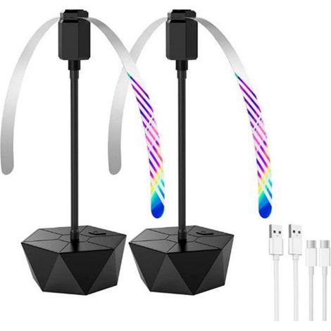 Anti-mouches de table Soft Leaf, fonction de charge USB, ventilateur anti-mouches portable, ventilateur anti-moustiques sans produits chimiques, adapté aux pique-niques et aux barbecues (lot de 2) (1/5)