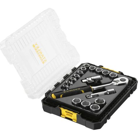 Stanley FatMax FMMT98102-0 Steckschlüsselset 18 Teile Schwarz Gelb