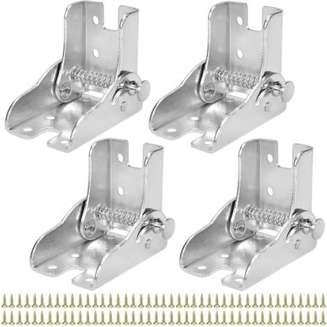 CCYKXA 4 Pcs Charnière Pliante Autobloquante 90°, Charnière Pied de Table Rabattable en Acier, Charnière pour Table Pliante, Charnière Pied Rabattable, pour Table Basse Bureau Table de Travail
