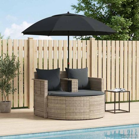 vidaXL Divano da giardino 8 pcs Grigio chiaro e grigio scuro