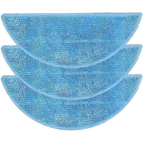 Lot de 3 chiffons de nettoyage de rechange compatibles avec le robot aspirateur iLife V3S / V5S / V5. (1/5)