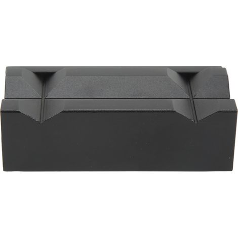 2 mors de serrage magnétiques en acier et aluminium, haute performance, surface striée, usage polyvalent pour tous les étaux. (1/5)