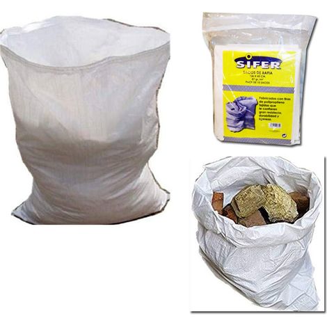 Bast-Abfallbeutel 87 g/m2 100 x 60 Packung mit 10 Einheiten