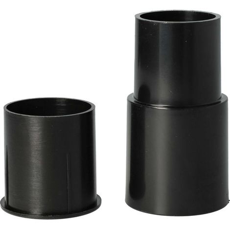 Adaptateur pour aspirateur 32mm 2x connecteurs en plastique noir Compatible buses et tubes Longueur 8,9 cm, largeur 3,9 cm (1/4)