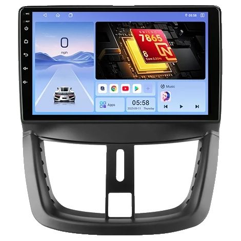 Reproductor multimedia para coche, pantalla QLED, integración con smartphone, compatible con Peugeot 207 207CC 2006-2015, T20-D (1/2)