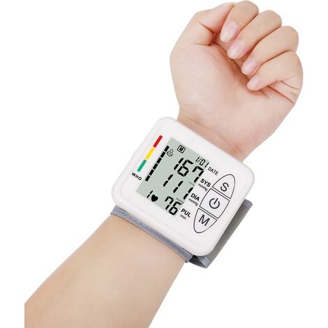 Tensiomètre électronique professionnel au bras, tensiomètre à brassard intelligent et précis, détection automatique de l'hypertension, arythmie, pouls, brassard réglable