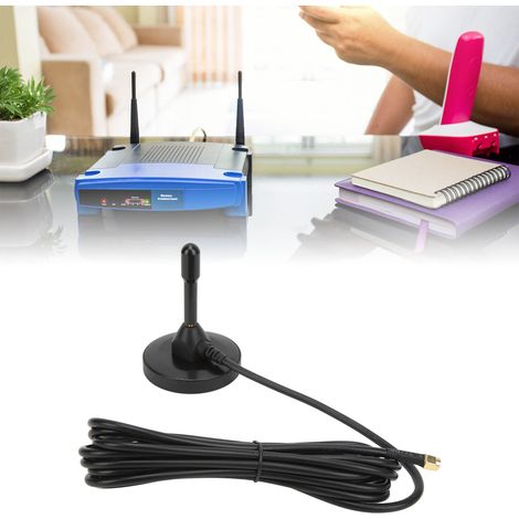 Antenne miniature en cuivre XP-2.4G-005 2,4 GHz, antenne WiFi en cuivre à gain élevé, antenne extérieure étanche, connecteur SMA mâle 28 dB1 (1/5)