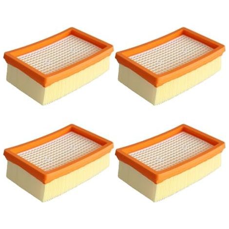 4PCS Filtre Aspirateur Filtre à plis plats pour Karcher MV4 MV5 MV6 WD4 WD5 WD6 Compatible avec filtre plat Karcher (1/5)