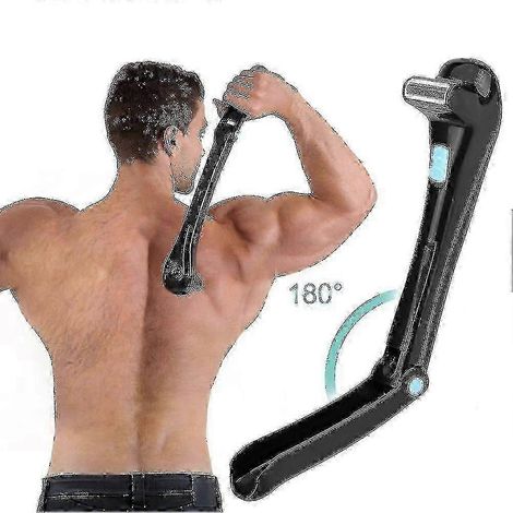 Rasoir électrique pour homme, outil d'épilation pour la douche, épilation du dos, manuel, sans fil, repliable - pour installation sanitaire (1/5)