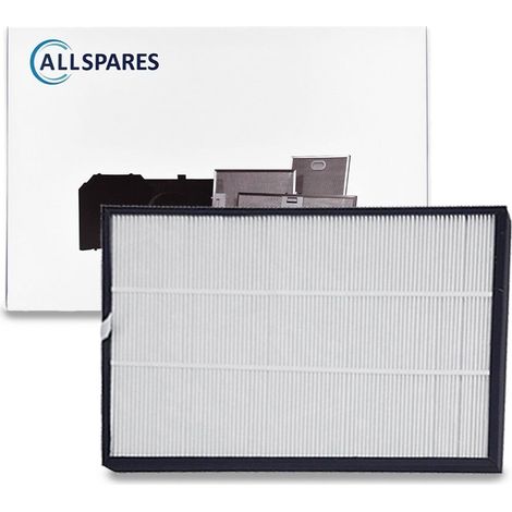 Set di filtri AllSpares per purificatori d'aria compatibili con Delonghi AC75 (385x285x20mm)