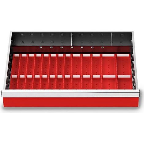 Muldenplatten Set 37-teilig, R 24-16, Schubladennutzmaß 600 x 400 mm, Blendenhöhe 100 mm, Maße in mm (BxTxH): 600 x 400 x 80 (1/3)