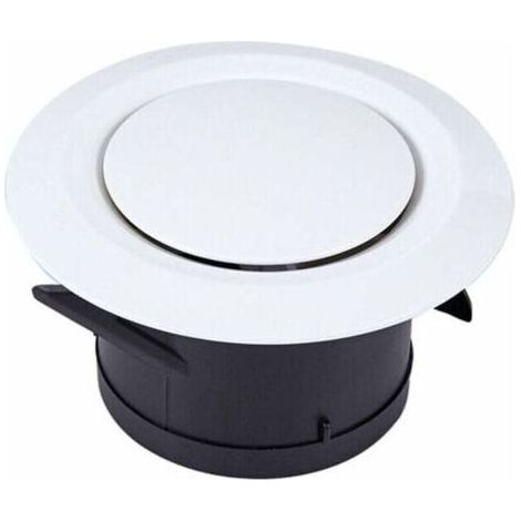 Bouche d'extraction et d'insufflation d'air Ø100, SL.GT 3 griffes articulées Grille de ventilation plastique ronde orientable Ventilation par ventilateur (1/4)