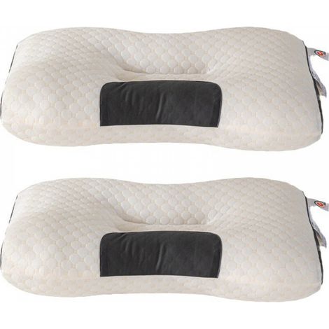 Oreiller de soutien du cou doux noyau d'oreiller de massage spa 2pcs (1/5)