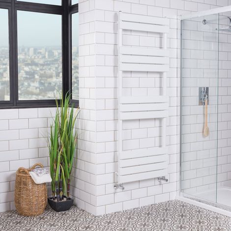 WarmeHaus White Flat Panel Heated Towel Rail 1600x600mm
