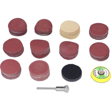 Lot de 203 Disques Abrasifs 80-3000 Grains 2 Pouces Papier de Verre pour Métal Bois Plastique (1/5)