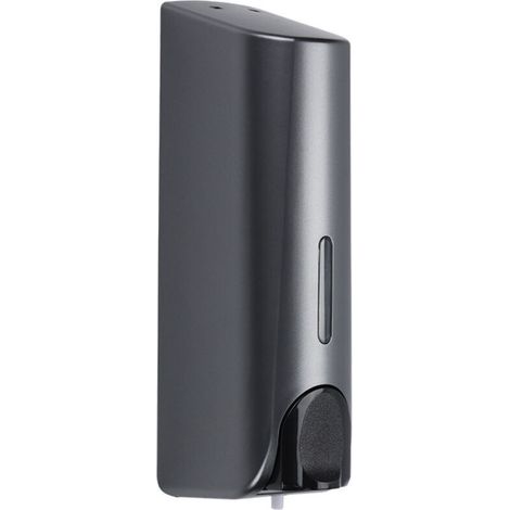 Soap dispenser for shower gel, shampoo, conditioner, wall-mounted, 350 ml, single head - Gunmetal Grey (1/5)
