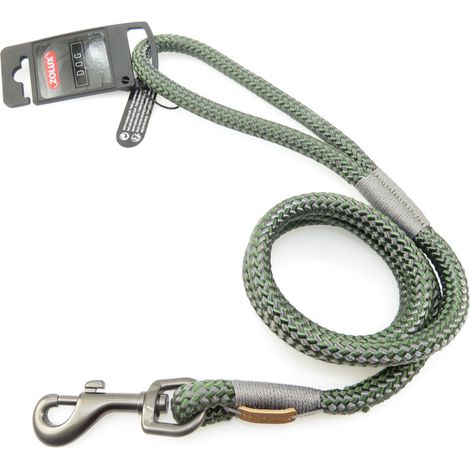Laisse IMAO Hyde park. ø 11 mm x 1,2 mètre. Kaki . pour chien. - zolux