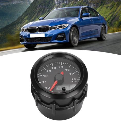 Voltmètre automobile 52 mm (2 pouces) à affichage numérique LED 7 couleurs - Pièces modifiées (1/5)