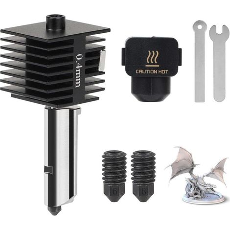 Kit de repuesto de extrusor de 0,4 mm para Bambu Lab A1 / A1 Mini con boquillas de acero endurecido de 0,4/0,6/0,8 mm. (1/5)