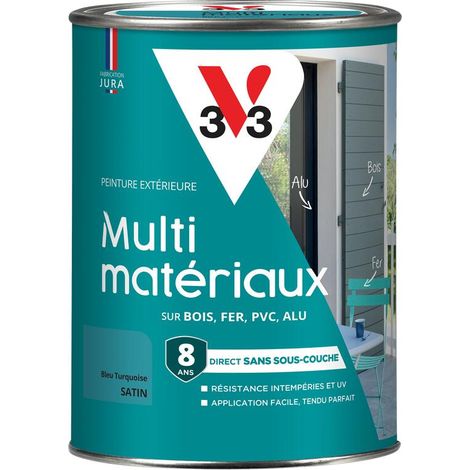 Peinture extérieure Multi-matériaux V33 Bleu turquoise Satin 1,5L (1/5)