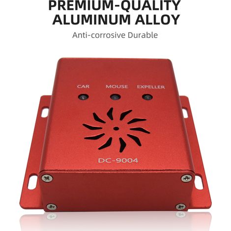 Détecteur Ultrasonique de Souris pour Voiture Rouge - Protection Efficace et Silencieuse-KZQ (1/2)