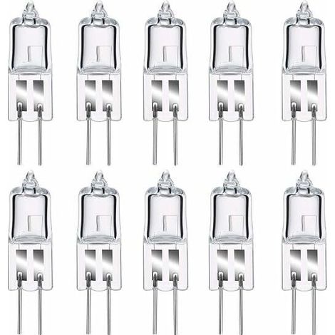 Déstockage Lot De 8 Ampoule Halogene G4, Ampoule G4 Blanc Chaud 12v 20w, 2800k, 240lm, Intensité Variable, Lampehalogene G4, Lampe À Capsule Transparente Pour Puck Light, Lustre Pas De Scintillement (1/5)