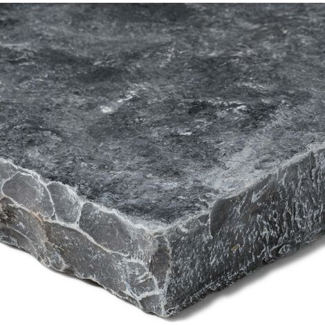 Dessus de marche Pierre de Tandur Noir 50x30x4 cm Bord Naturel (à l'unité) - RO'MA NATURE