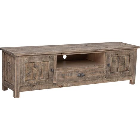 Mueble bajo de madera marrón 160x40x46.5h cm (1/5)