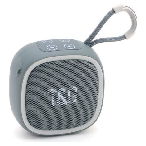 TG659 Tragbarer Bluetooth-Lautsprecher mit Subwoofer, Stereo, TF/FM-kompatibel für Outdoor-Sport und Auto – Grau