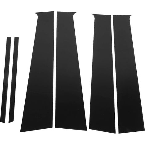 Ensemble de 6 garnitures de montants de porte et de fenêtre, noir brillant, pour Almera Sunny Vers. (1/5)