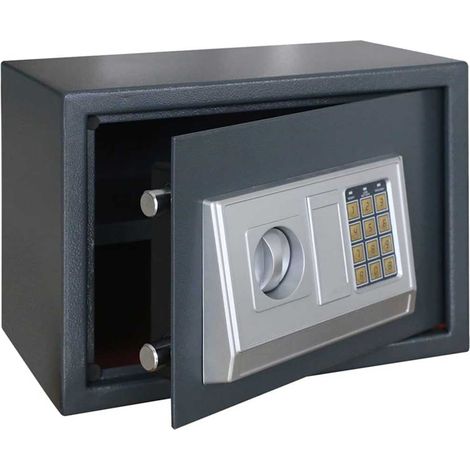 Coffre-fort numérique Gris foncé 35 x 25 x 25 cm Acier CFW782531 (1/5)