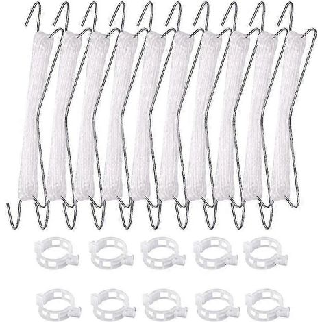 Lot de 10 crochets et tuteurs pour tomates, avec 10 m de ficelle. (1/5)