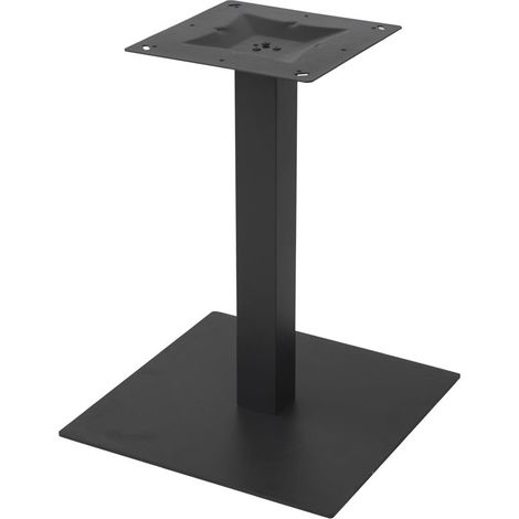 Moia Greenwood Basamento Tavolo Quadrato Acciaio Nero 55×55 cm