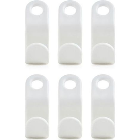Lot de 6 crochets de connexion pour cintres - Mini cascade pour penderie - économie d'espace (1/4)