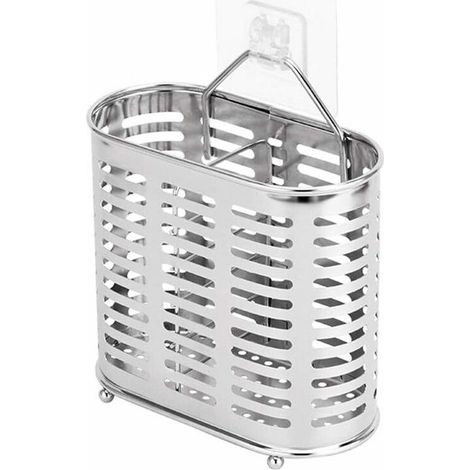 SHINING HOUSEPorte-Baguettes En Acier Inoxydable Vaisselle Support Pour Égouttoir Couverts Séchage Organisateur Multi-Usages Tenture Murale Cuisine Outils (Forme Ovale) (1/5)