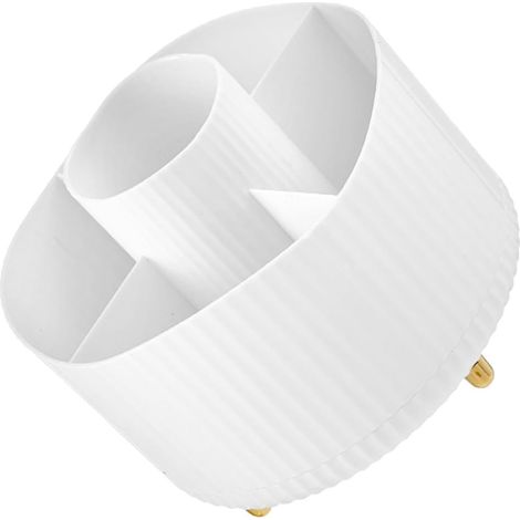 Porte-pinceaux de maquillage et organiseur de stylos de bureau, rangement blanc pour pinceaux de maquillage