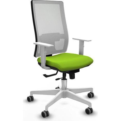 Silla oficina piqueras y crespo ergonómica pistacho espuma madera