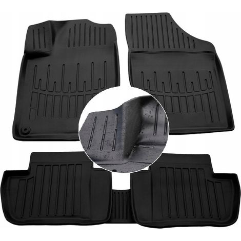 Tapis et essuie-glaces en caoutchouc CITROËN DS 4 1 2011-2018 UD canaux (1/5)