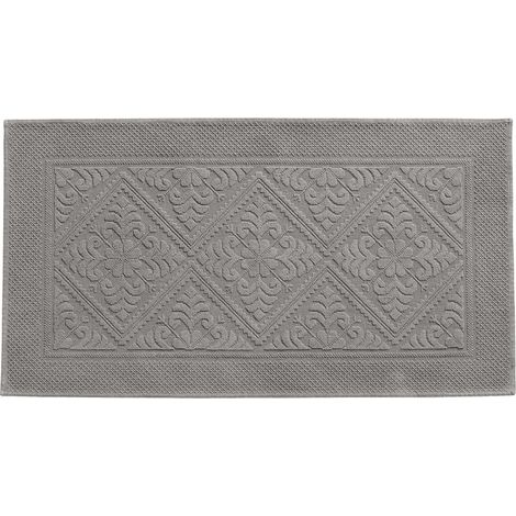 VIVARAISE - Tapis de bain uni Vivaraise Enzo - 70 x 140 cm en coton 100%