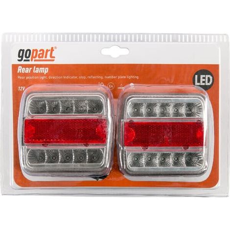 Kit luces trasera led cuadrado Universal bayoneta GOPART LA99200SGP