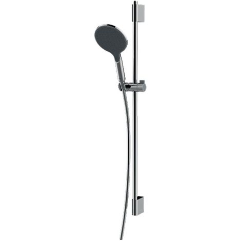 Ensemble barre de douche ronde et pomme de douche chromé Apice - Bossini DA5059030