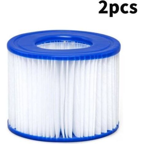 Filtro per piscina 2 pezzi, Filtro spa, pulitore per piscina per Bestway (VI), blanc et bleu, 10,68 cm (1/5)