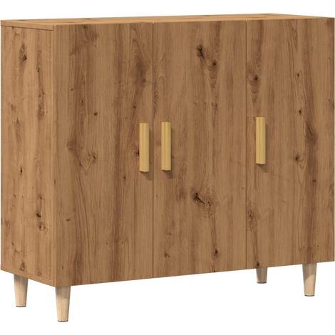 Credenza cassettiera cassettiera mobile contenitore organizer cucina soggiorno stanza dei bricolage 90 x 34 x 80 cm derivati del legno marrone 020030824