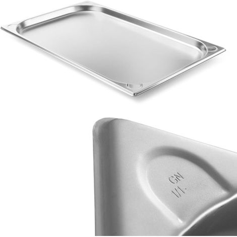 Contenitore Kitchen Line in acciaio GN 1/1, altezza 20 mm - Hendi 806104 (1/5)