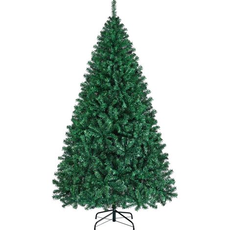 Homevive 219 cm Árbol de Navidad Grande Artificial Decoración de Navidad Adornos Navideños Rama Naveda Interior Exterior Pino Navideño de Casa